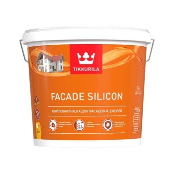 FACADE SILICON VVA фасадная краска, модиф. силиконом (база VVA белая), 2.7л Тиккурила